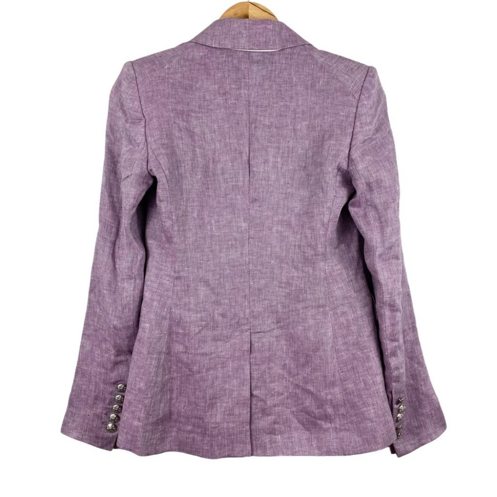 SOLD Veronica Beard Dickey Blazer Miller Lilac Purple Double Breasted Jacket - Picture 12 of 16